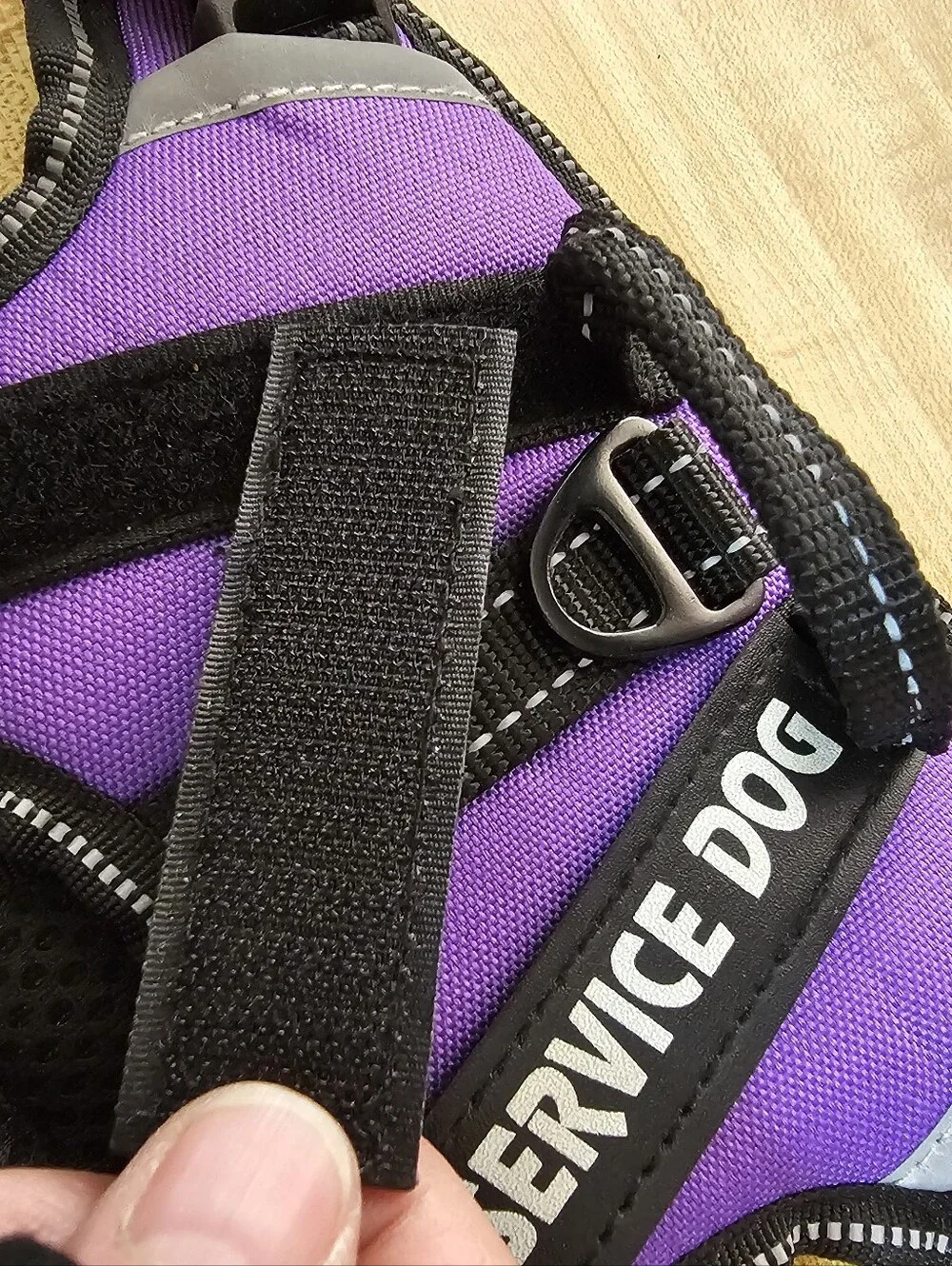 RAD NEW Purple Service Dog Vest Harness XS Puppy Toy Breed Retro Cute Adjustable